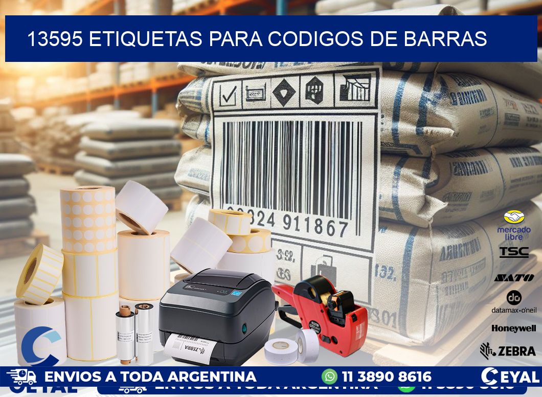 13595 ETIQUETAS PARA CODIGOS DE BARRAS