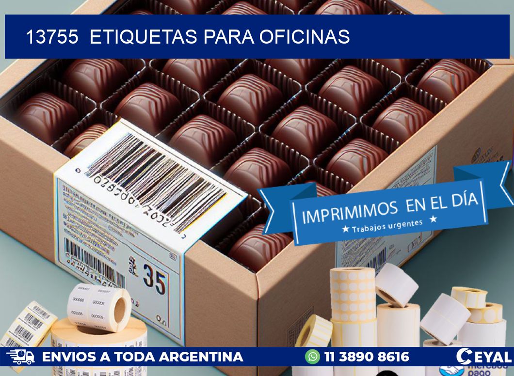 13755  ETIQUETAS PARA OFICINAS