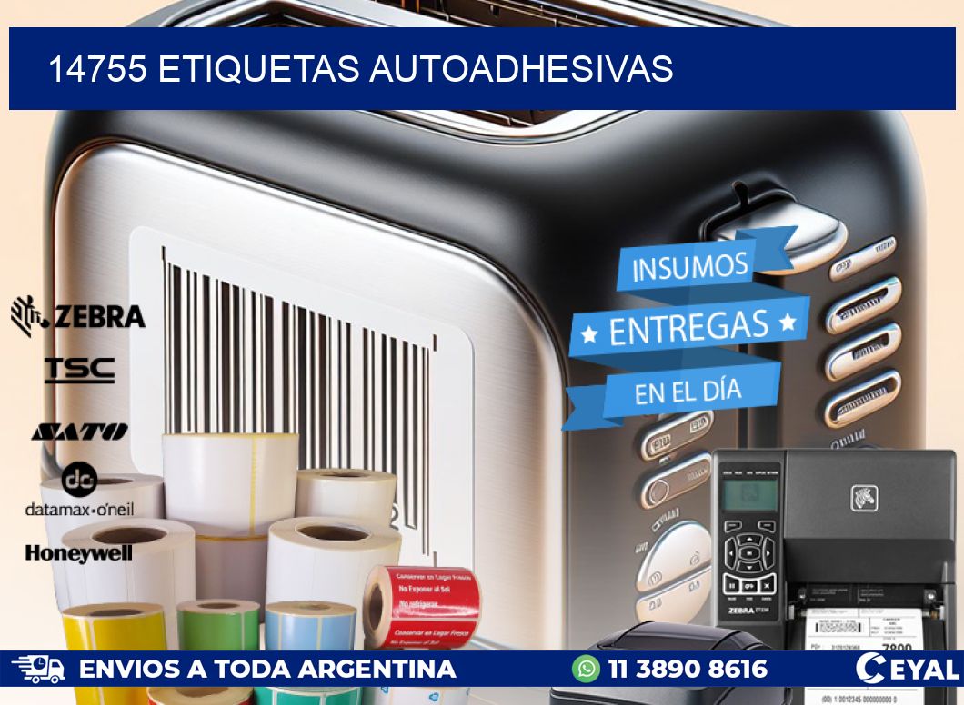 14755 ETIQUETAS AUTOADHESIVAS