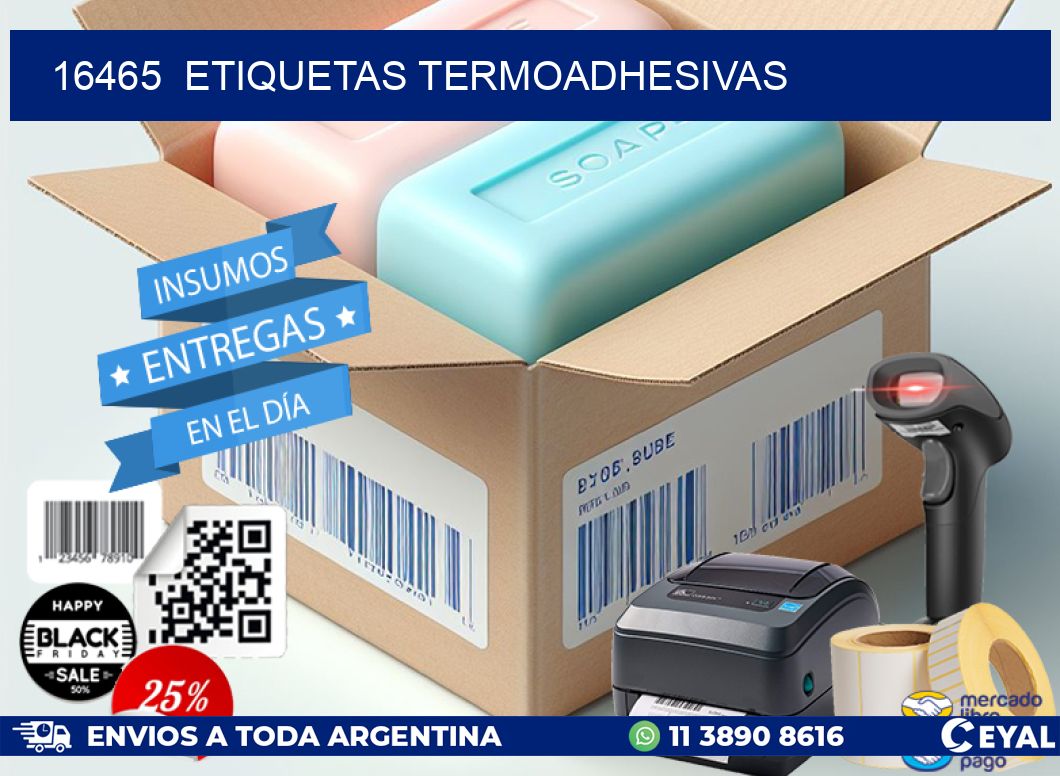 16465  ETIQUETAS TERMOADHESIVAS