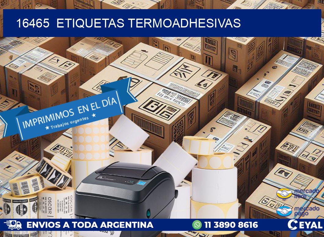 16465  ETIQUETAS TERMOADHESIVAS
