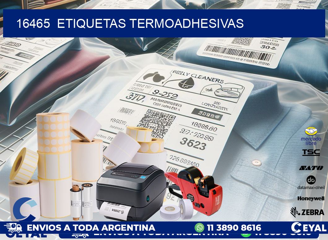 16465  ETIQUETAS TERMOADHESIVAS
