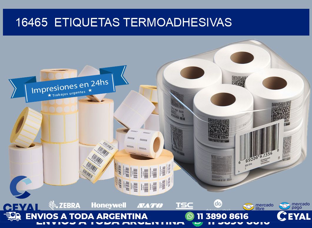 16465  ETIQUETAS TERMOADHESIVAS