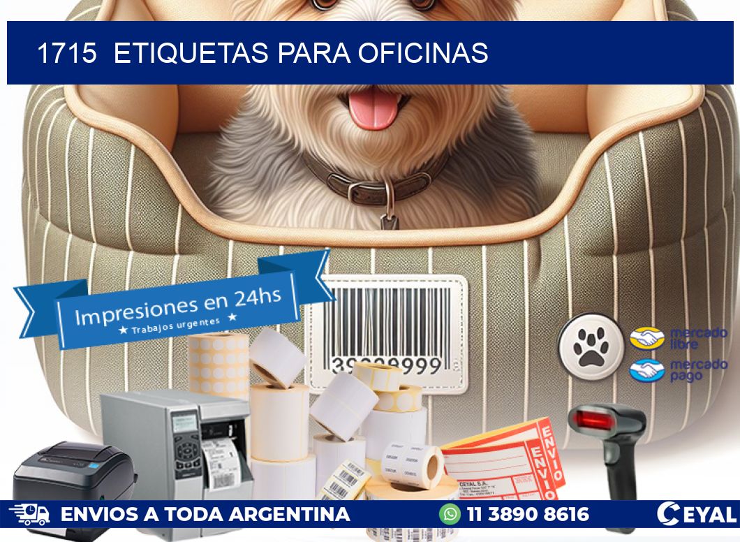 1715  ETIQUETAS PARA OFICINAS