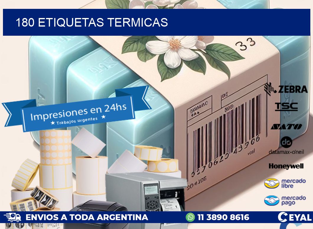 180 ETIQUETAS TERMICAS