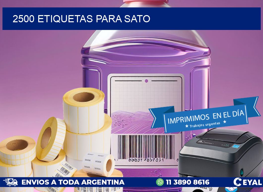 2500 ETIQUETAS PARA SATO