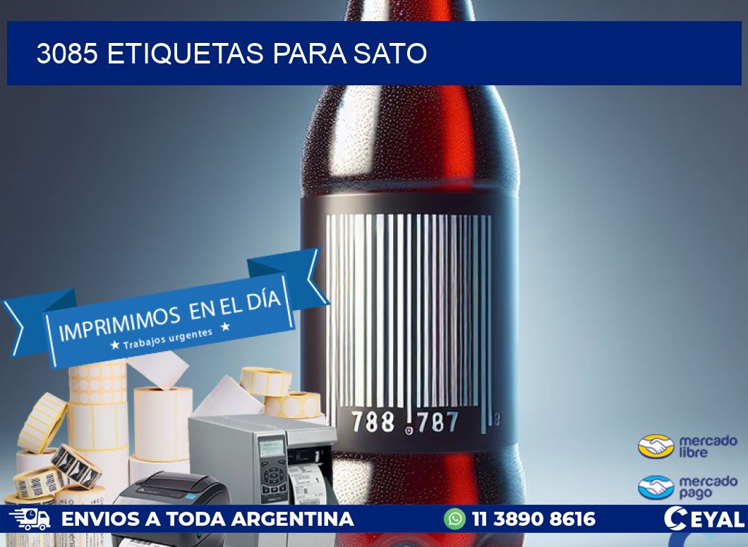 3085 ETIQUETAS PARA SATO
