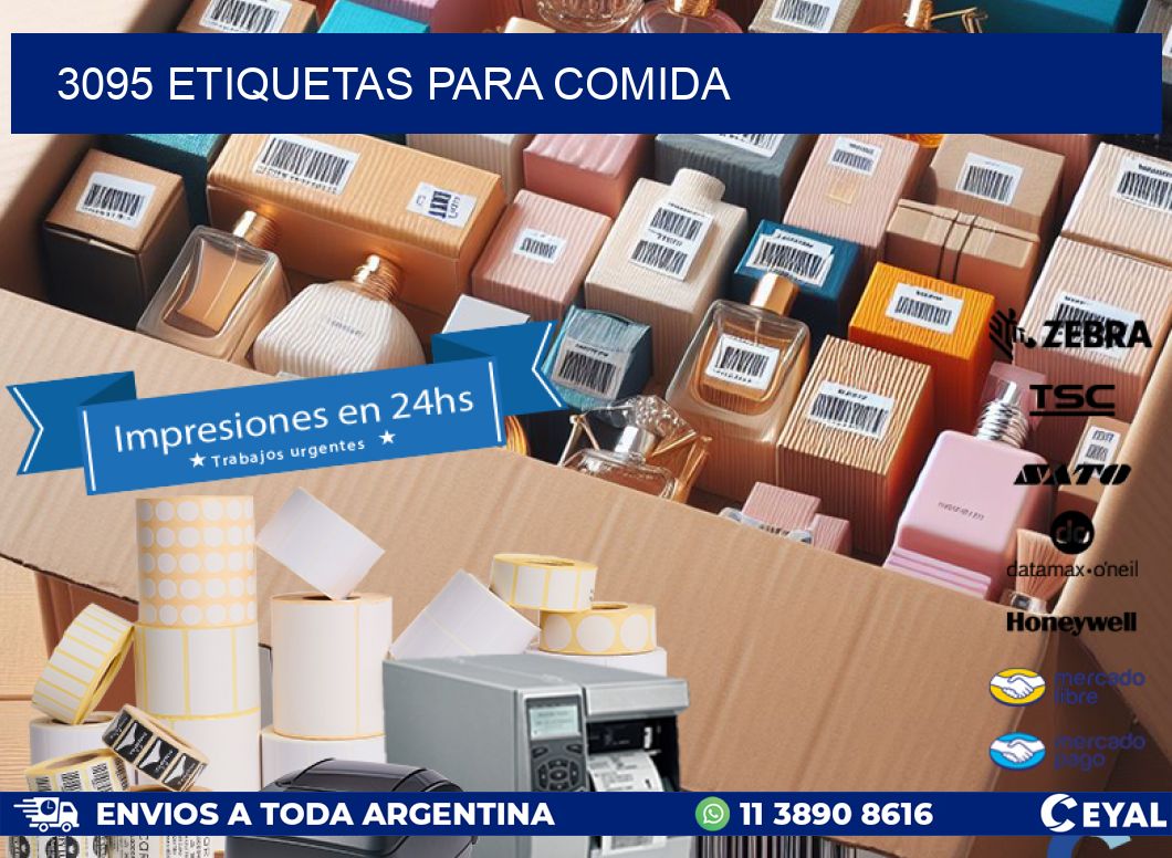 3095 ETIQUETAS PARA COMIDA