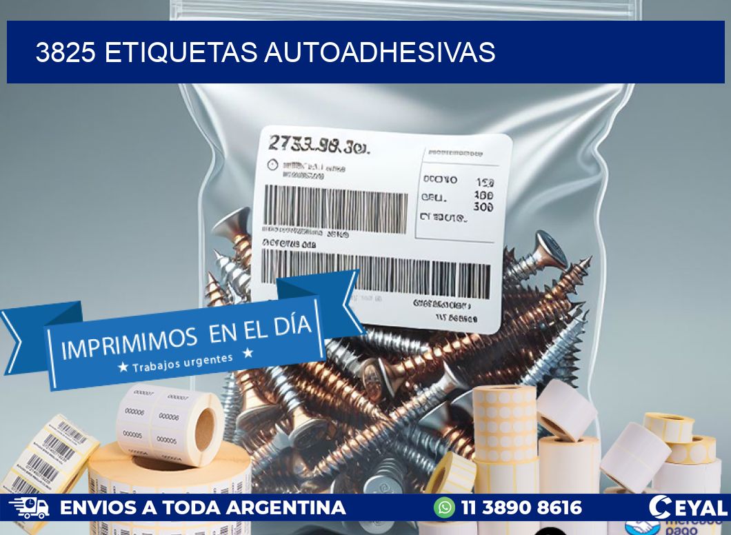 3825 ETIQUETAS AUTOADHESIVAS