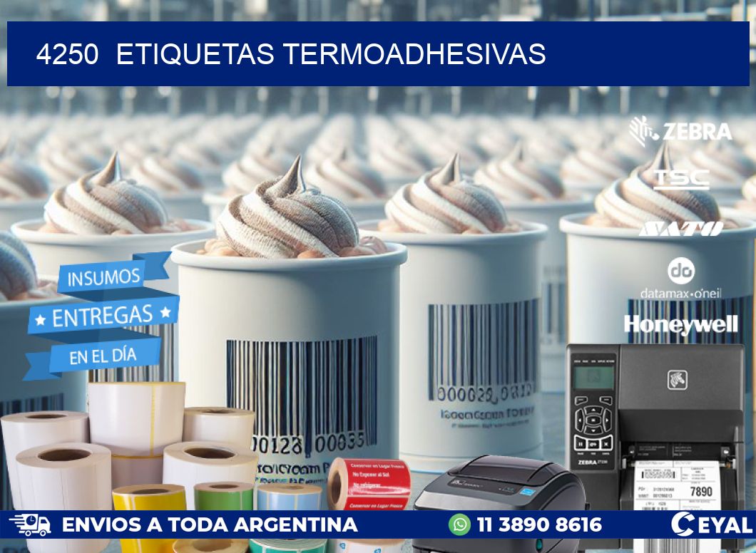 4250  ETIQUETAS TERMOADHESIVAS