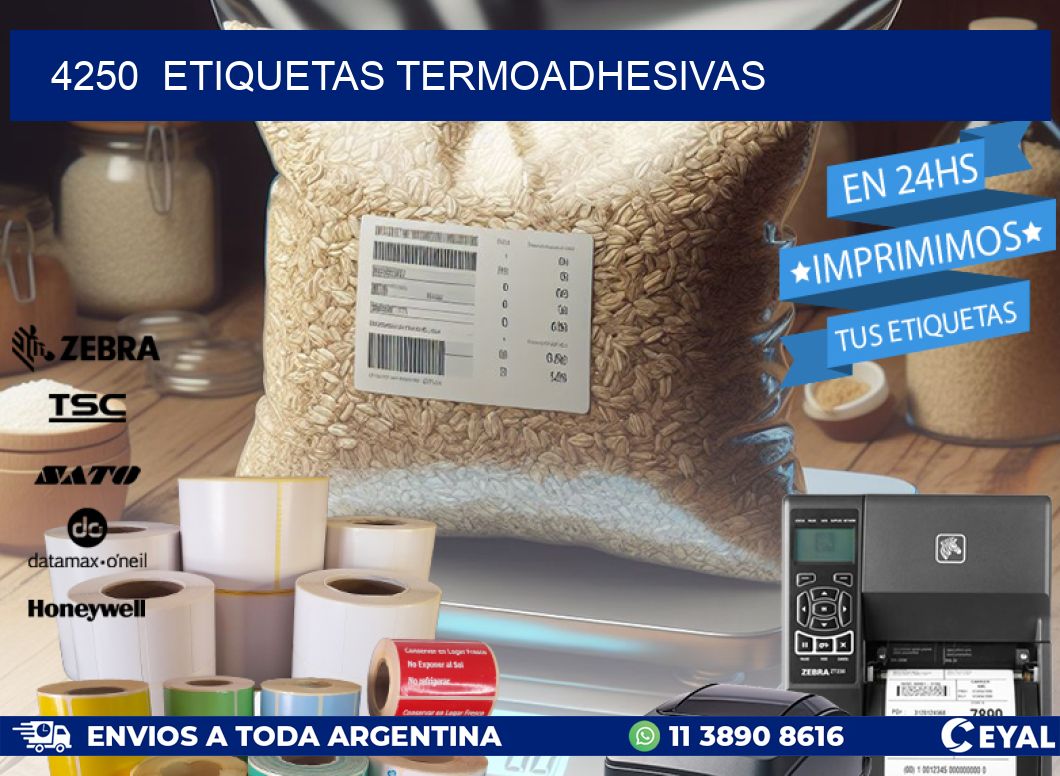 4250  ETIQUETAS TERMOADHESIVAS