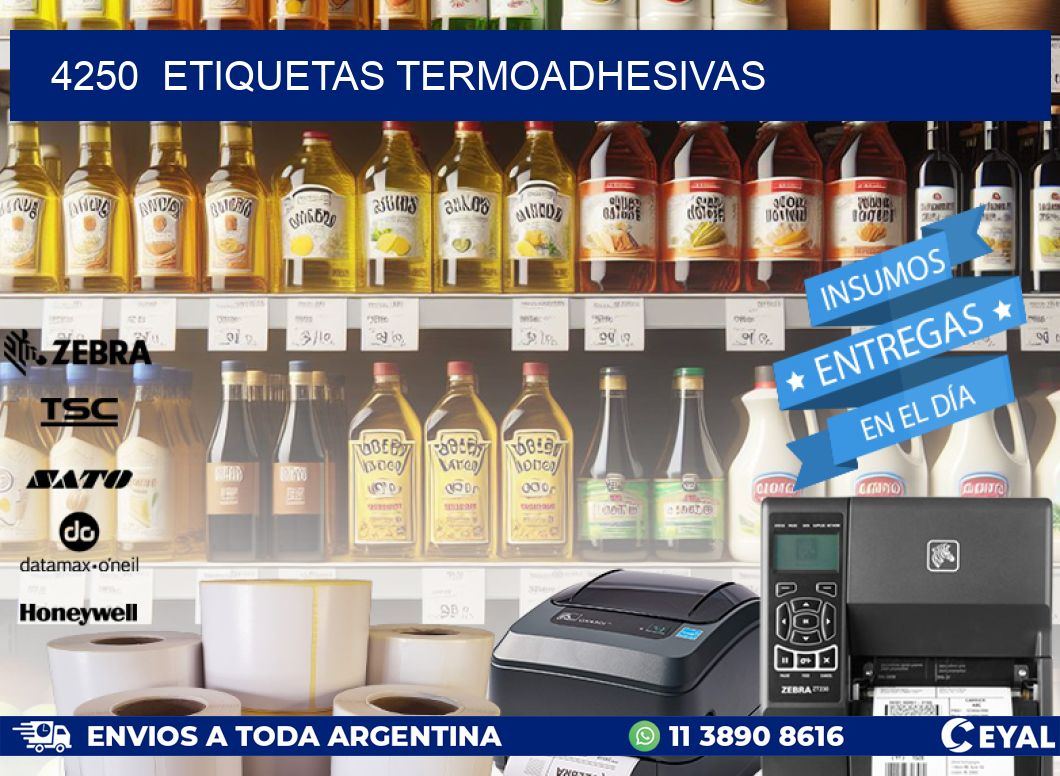 4250  ETIQUETAS TERMOADHESIVAS