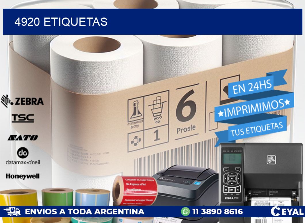 4920 ETIQUETAS