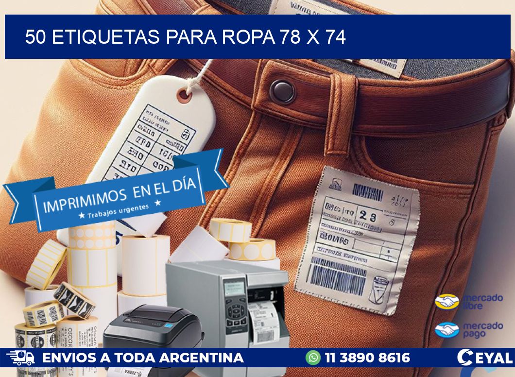 50 ETIQUETAS PARA ROPA 78 x 74