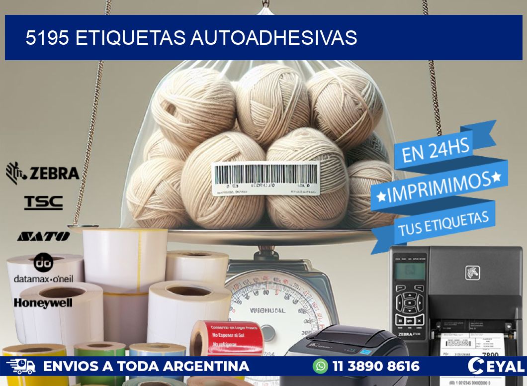 5195 ETIQUETAS AUTOADHESIVAS