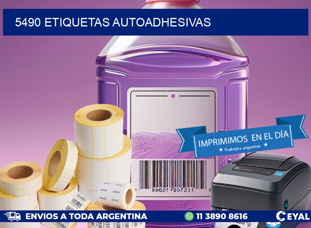 5490 ETIQUETAS AUTOADHESIVAS