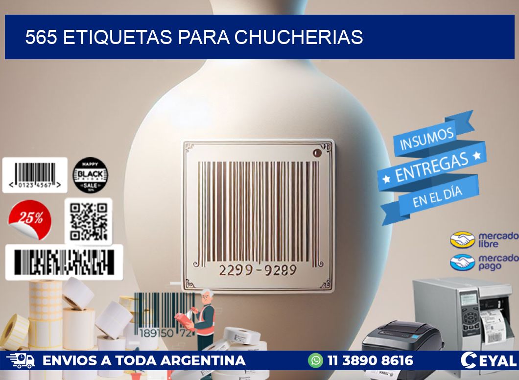 565 ETIQUETAS PARA CHUCHERIAS