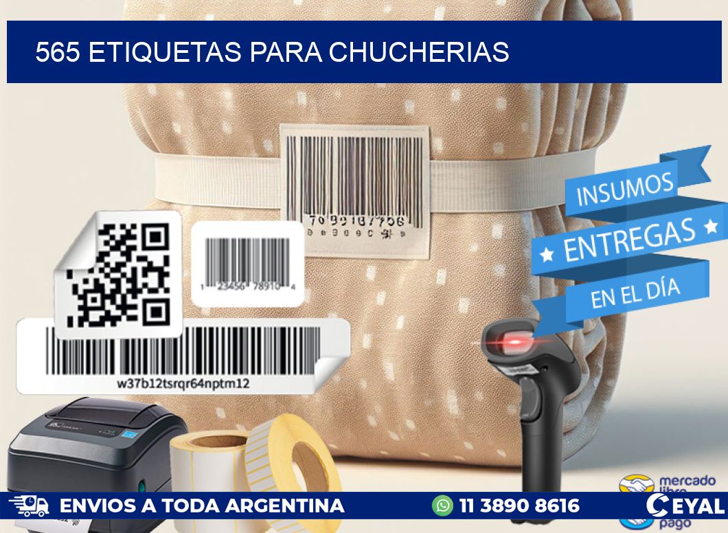 565 ETIQUETAS PARA CHUCHERIAS
