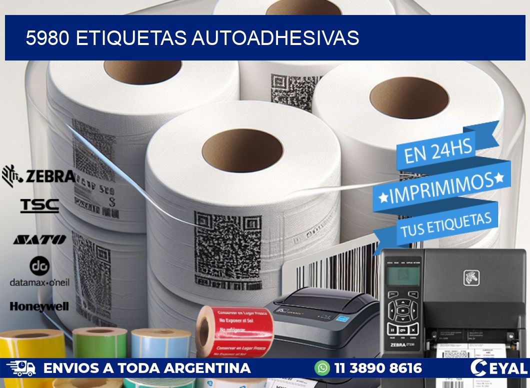 5980 ETIQUETAS AUTOADHESIVAS