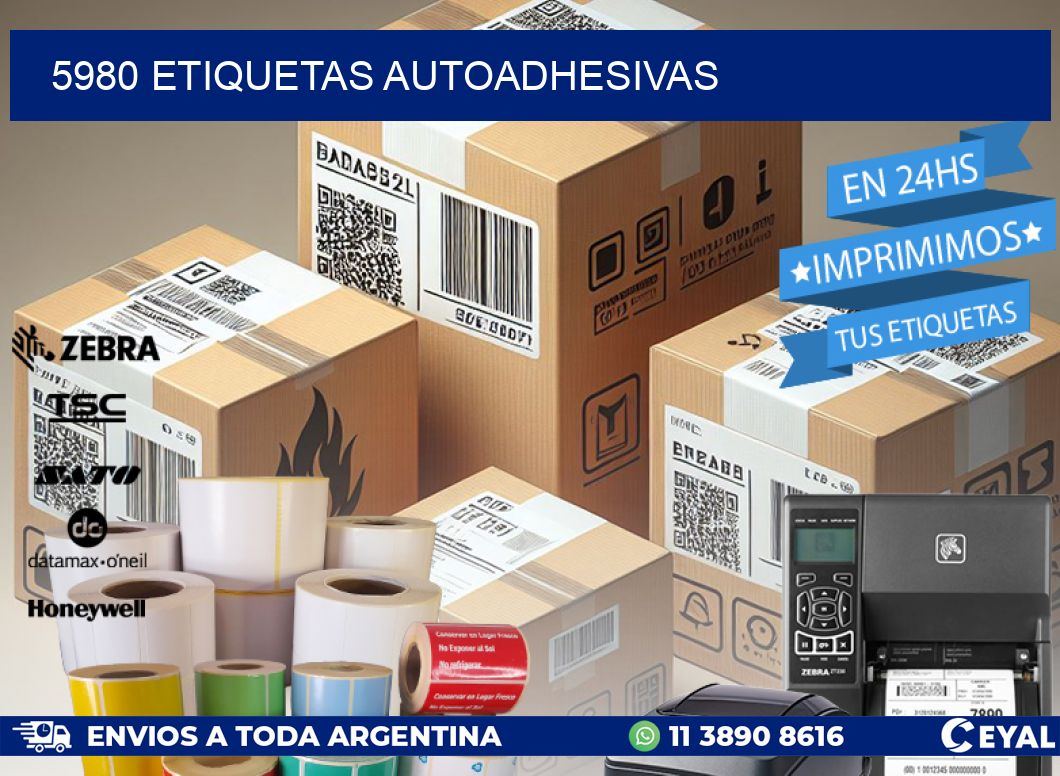 5980 ETIQUETAS AUTOADHESIVAS