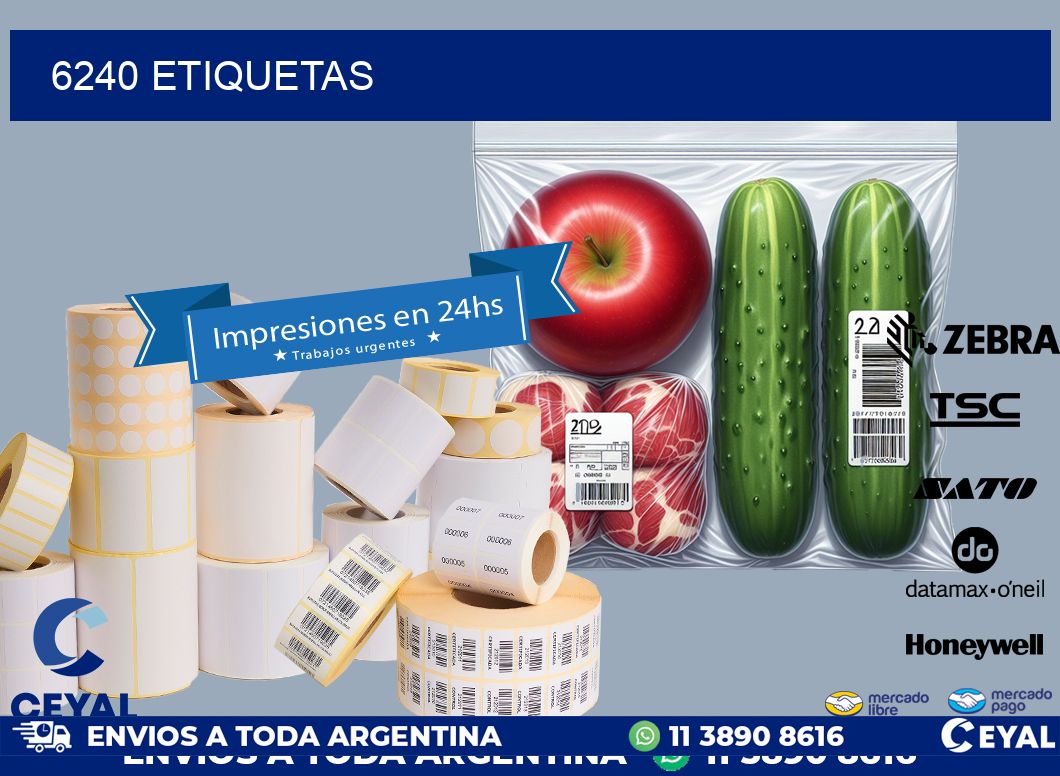 6240 ETIQUETAS