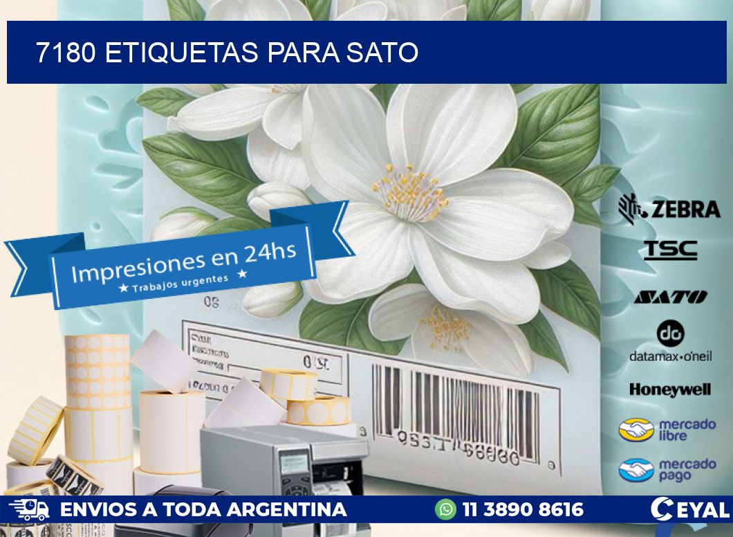 7180 ETIQUETAS PARA SATO