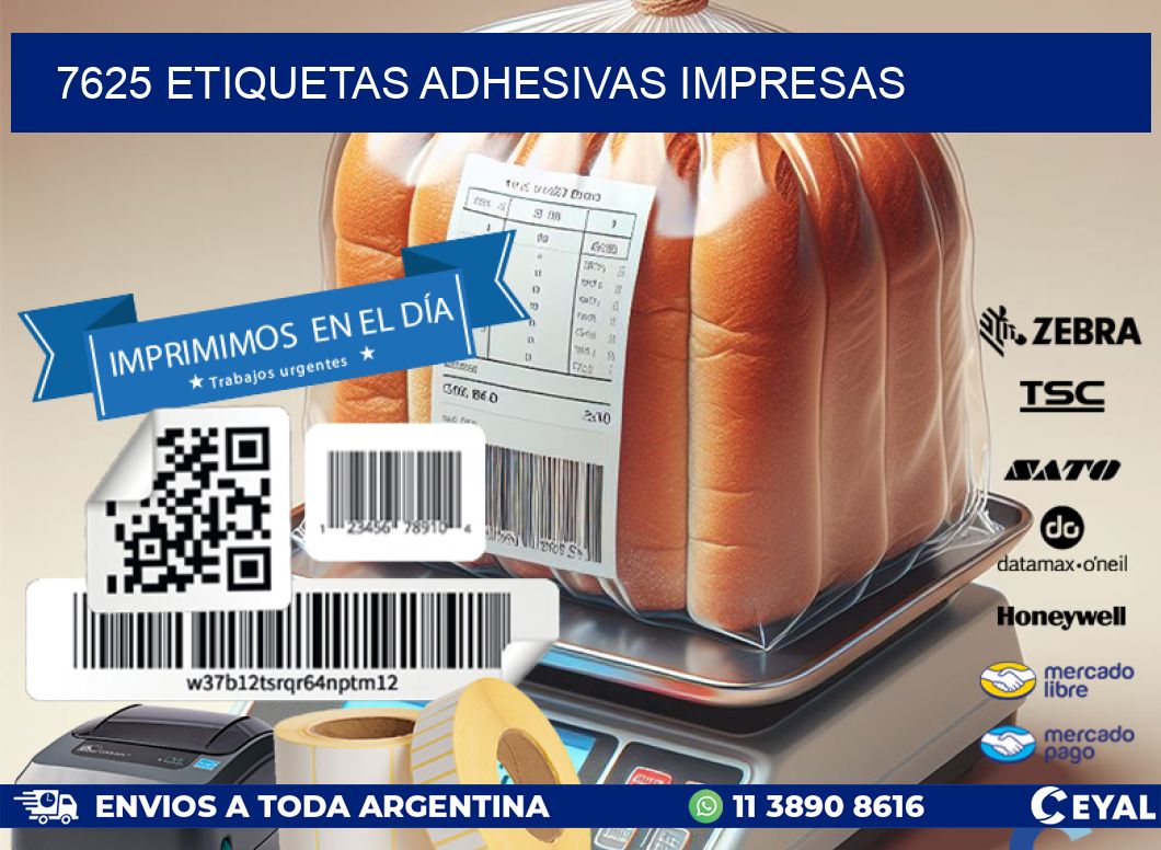 7625 ETIQUETAS ADHESIVAS IMPRESAS