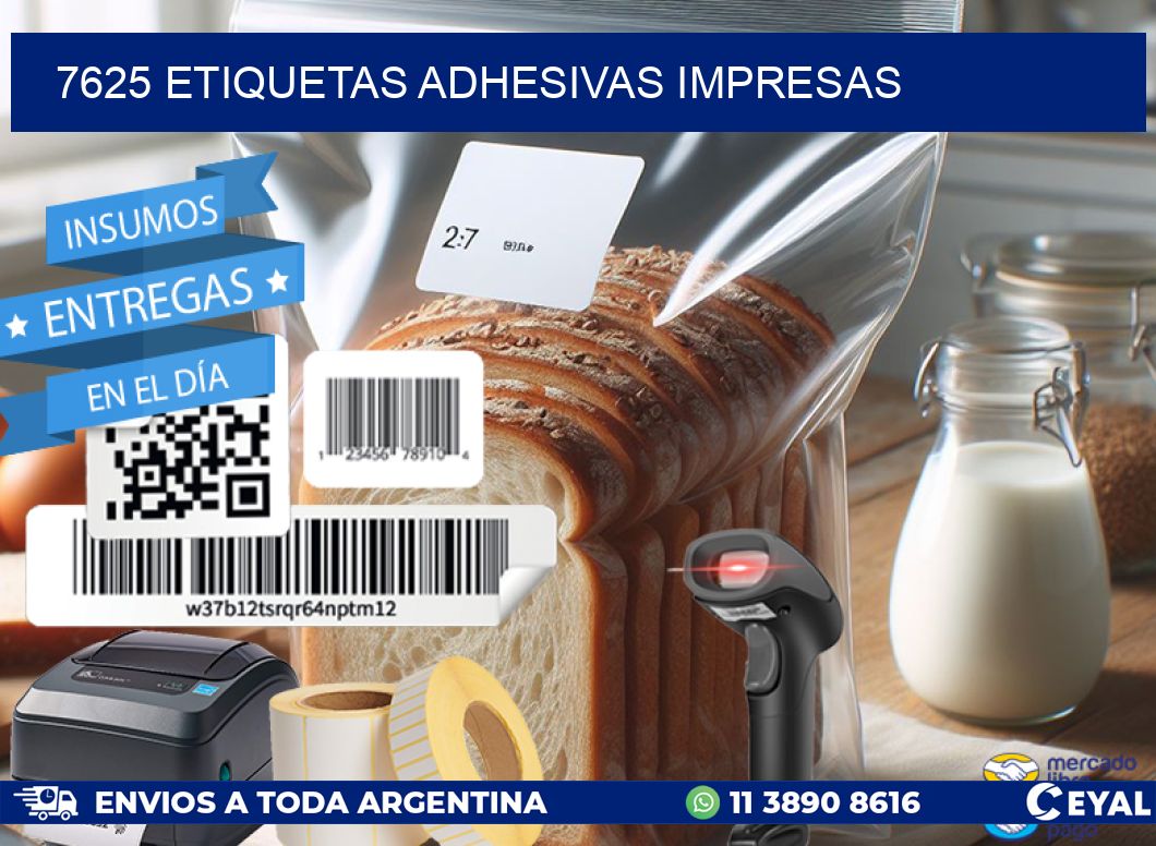 7625 ETIQUETAS ADHESIVAS IMPRESAS