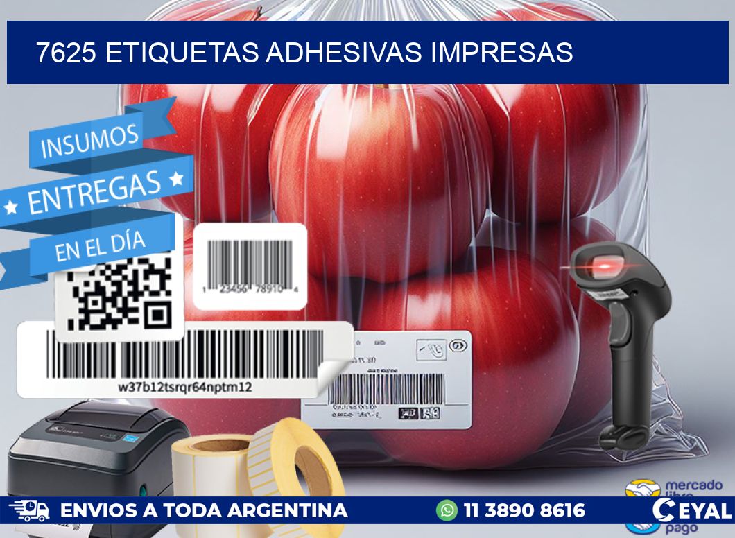 7625 ETIQUETAS ADHESIVAS IMPRESAS