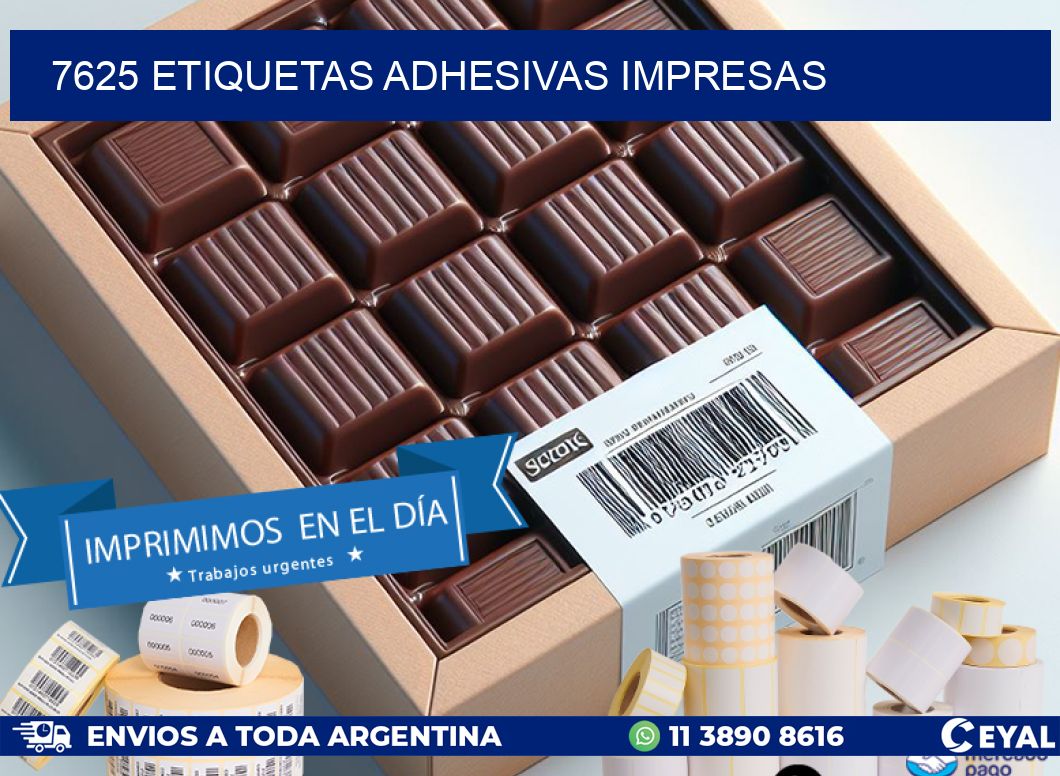 7625 ETIQUETAS ADHESIVAS IMPRESAS