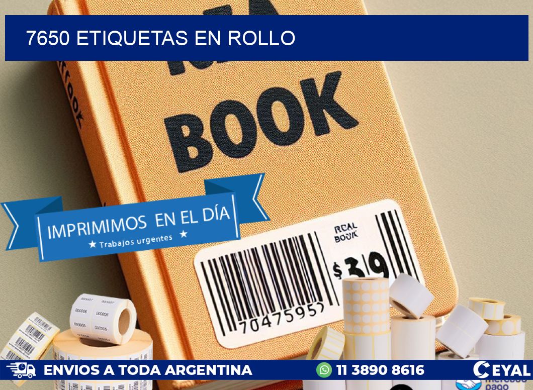 7650 ETIQUETAS EN ROLLO