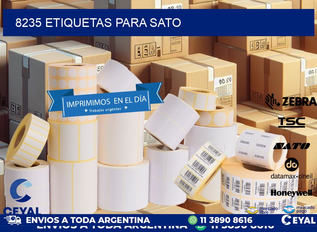 8235 ETIQUETAS PARA SATO