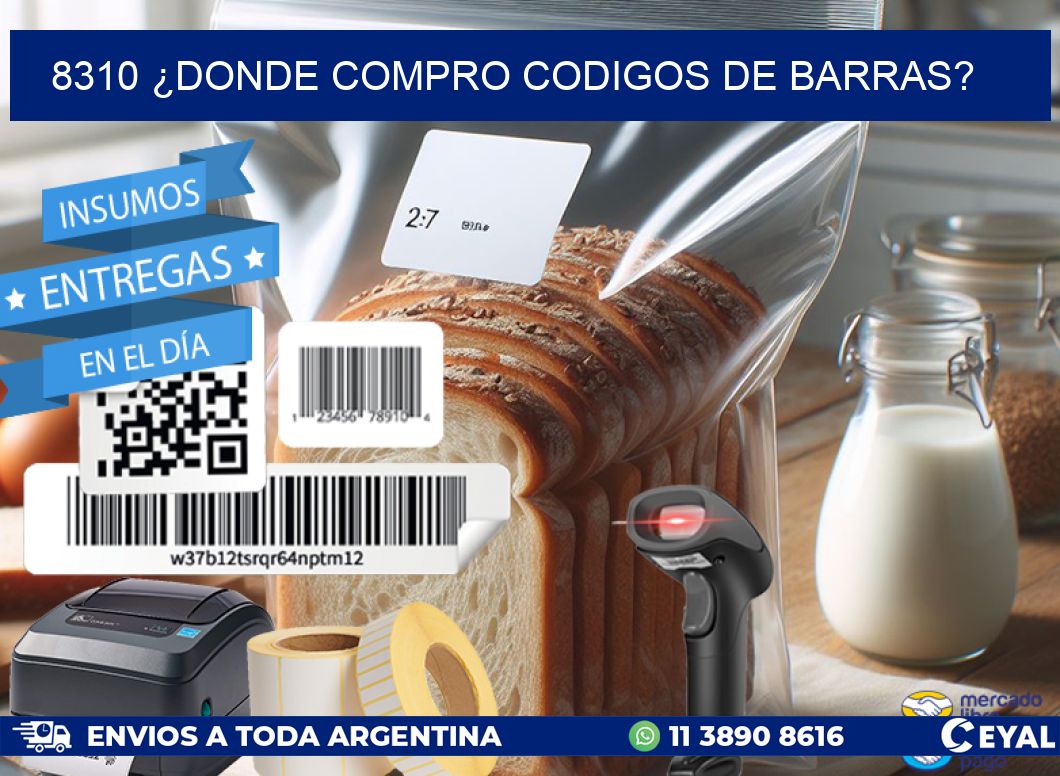 8310 ¿DONDE COMPRO CODIGOS DE BARRAS?