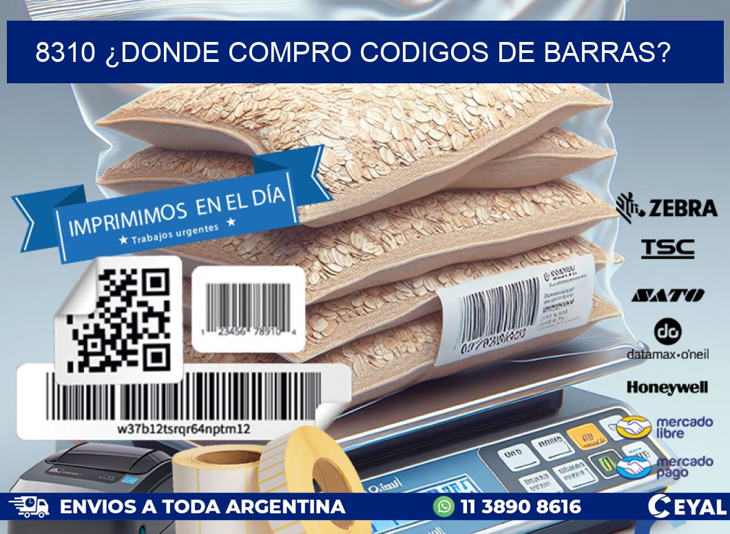8310 ¿DONDE COMPRO CODIGOS DE BARRAS?