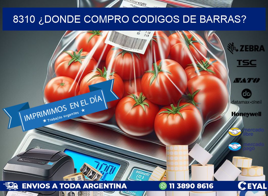 8310 ¿DONDE COMPRO CODIGOS DE BARRAS?