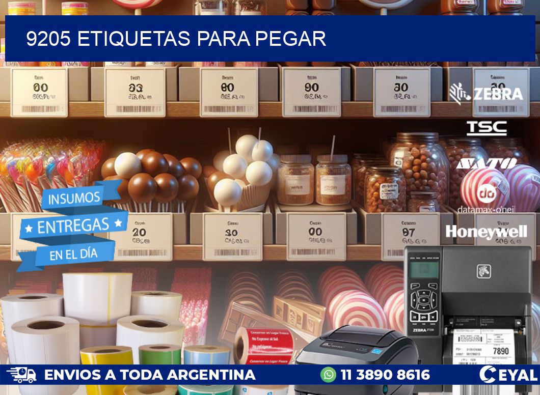 9205 ETIQUETAS PARA PEGAR