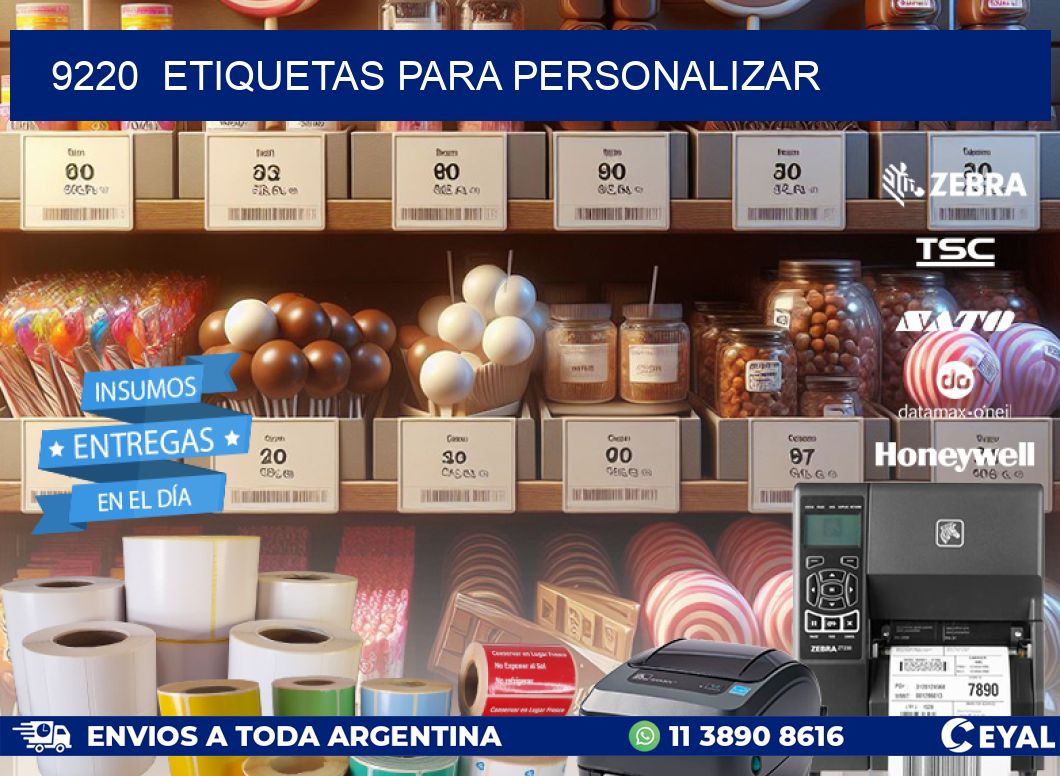 9220  ETIQUETAS PARA PERSONALIZAR