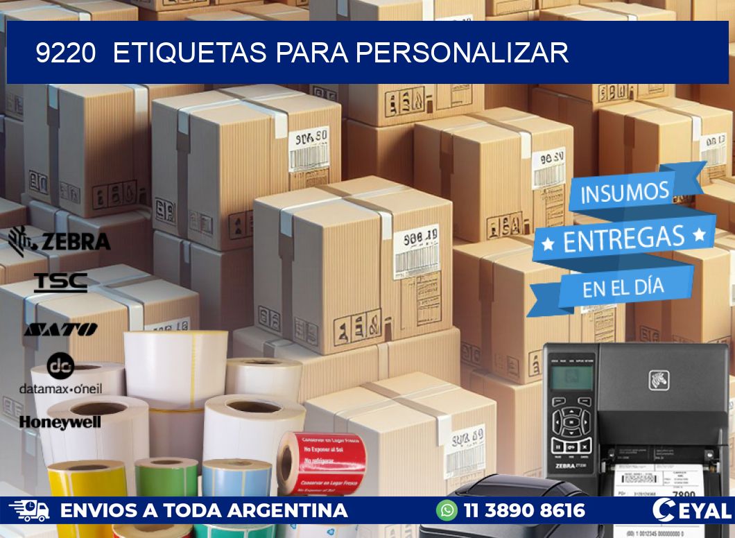 9220  ETIQUETAS PARA PERSONALIZAR
