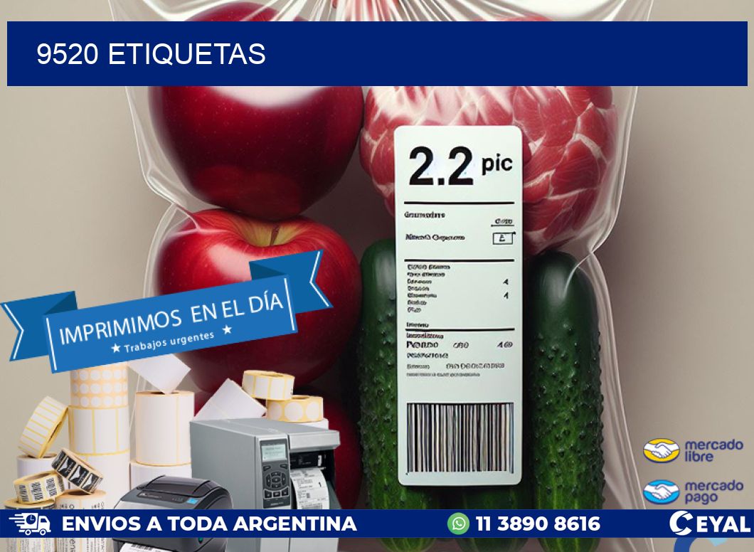 9520 ETIQUETAS