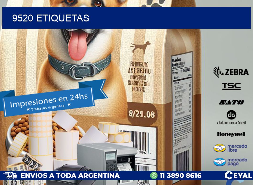 9520 ETIQUETAS