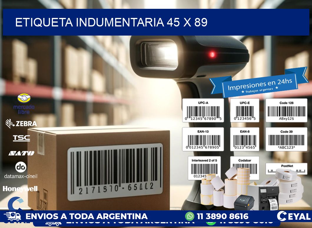 ETIQUETA INDUMENTARIA 45 x 89