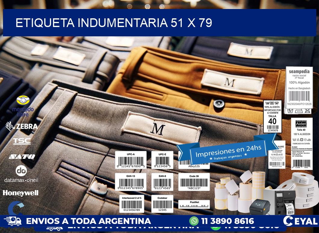 ETIQUETA INDUMENTARIA 51 x 79