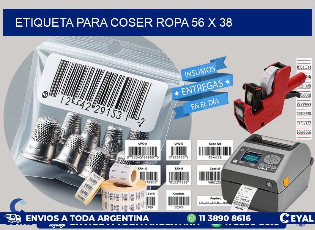 ETIQUETA PARA COSER ROPA 56 x 38