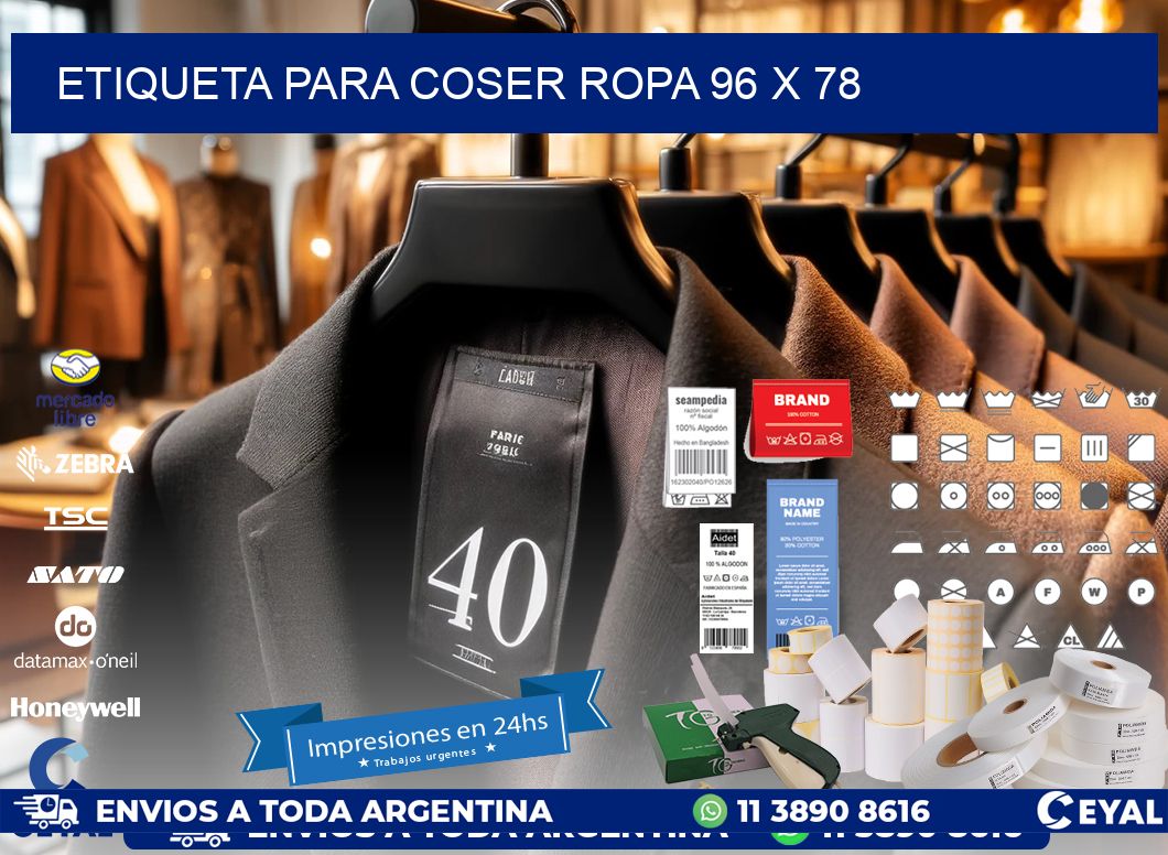 ETIQUETA PARA COSER ROPA 96 x 78