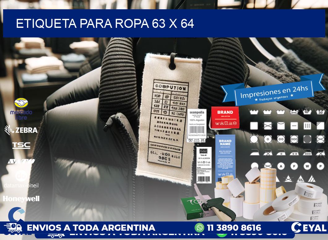 ETIQUETA PARA ROPA 63 x 64
