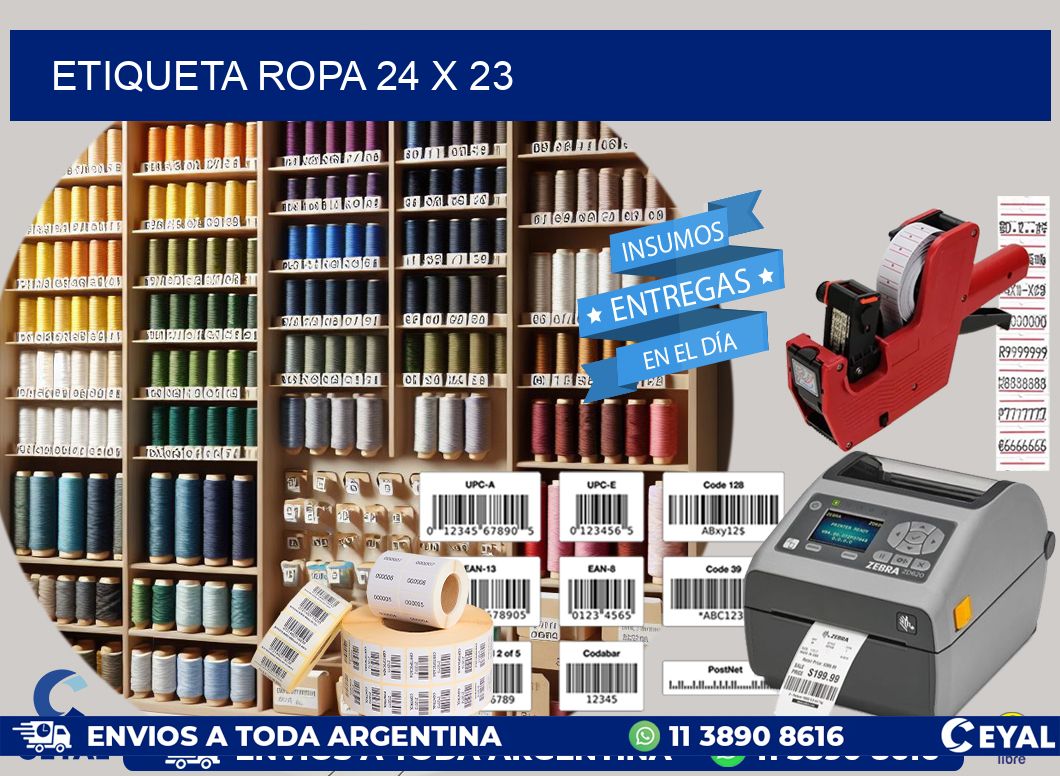 ETIQUETA ROPA 24 x 23