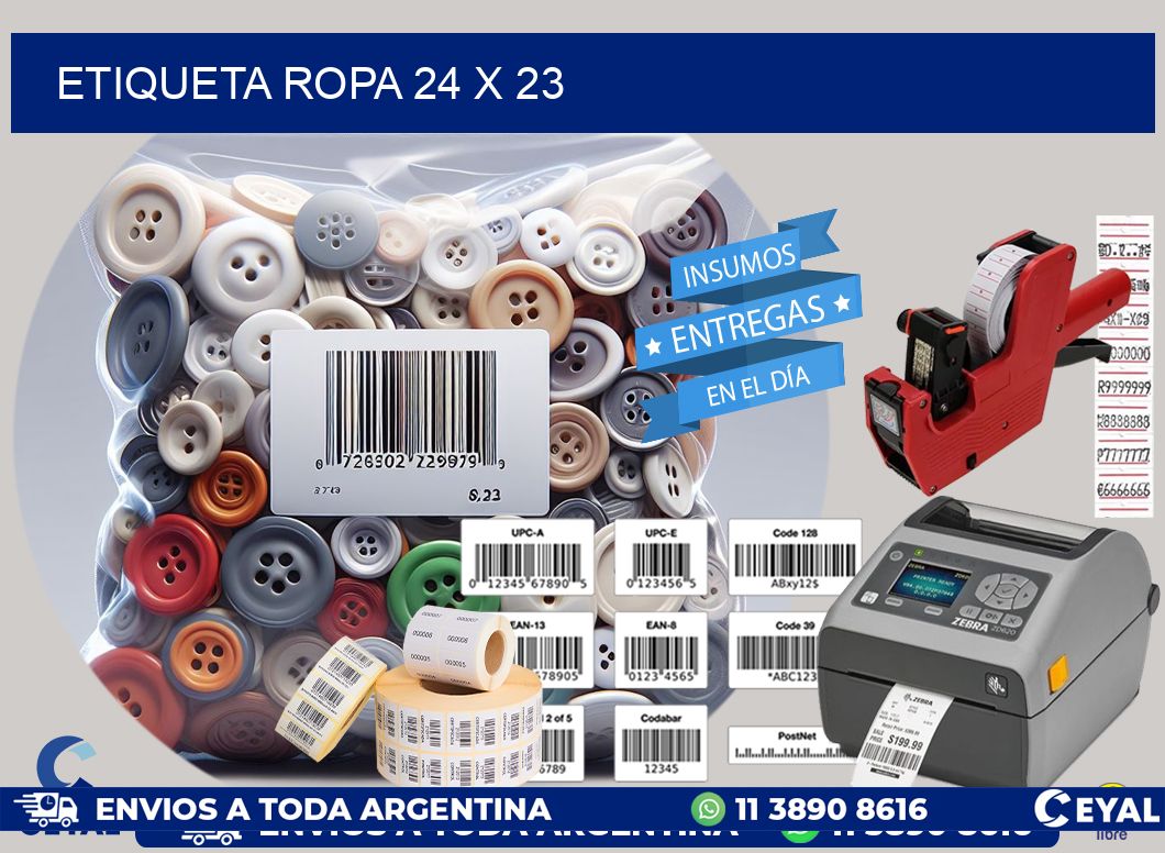 ETIQUETA ROPA 24 x 23