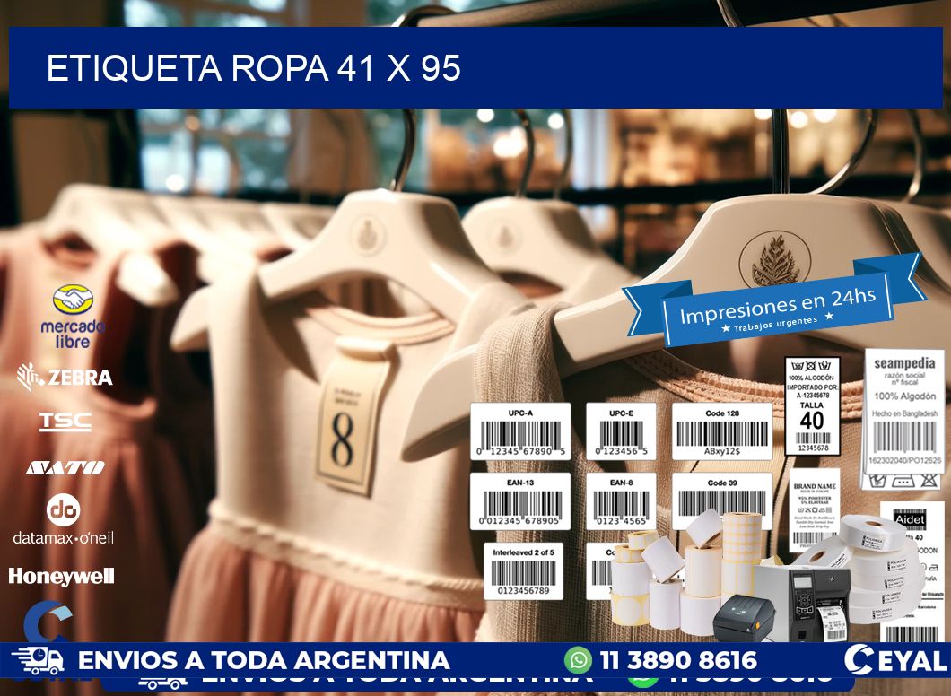 ETIQUETA ROPA 41 x 95