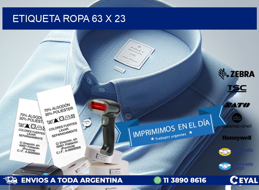 ETIQUETA ROPA 63 x 23