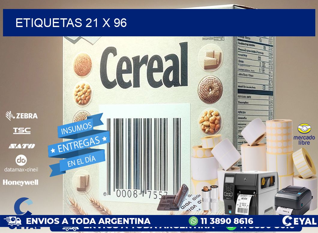 ETIQUETAS 21 x 96
